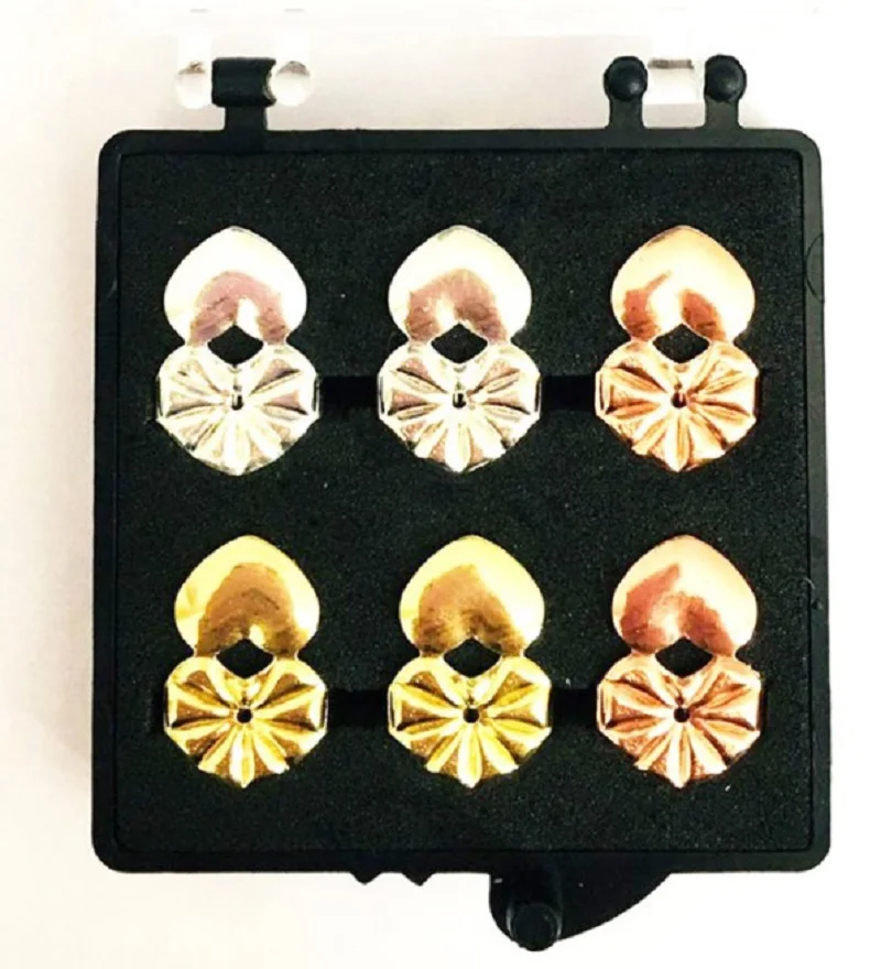Пусеты для серёжек Поддержка серьги в виде сердец, Грузовые лифты, подходит для всех типов сережки-гвоздики в золотом цвете Цвет серебро Цвет серьги ювелирные изделия аксессуары