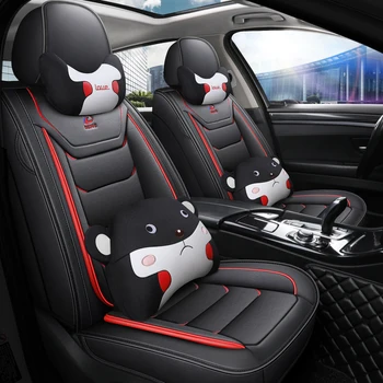 

Full Coverage Eco-leather auto seats covers PU Leather Car Seat Covers for geely atlas boyue emgrand x7 geeli emgrand ec7