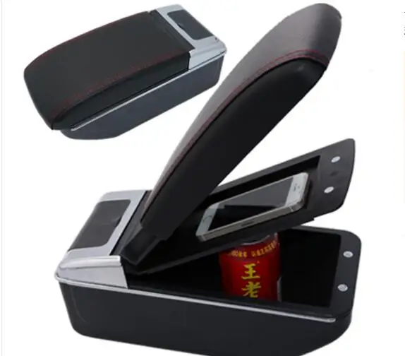 Бесплатная доставка подлокотник для кожаной консоли Toyota Vitz/Yaris 2007 2010|armrest console|leather