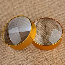 

K9 4X 75MM Magnifying Glass Non-handle Easy to Use Furnishings Paperweight Dome Magnifying Glass for Reading Magnifying Glass