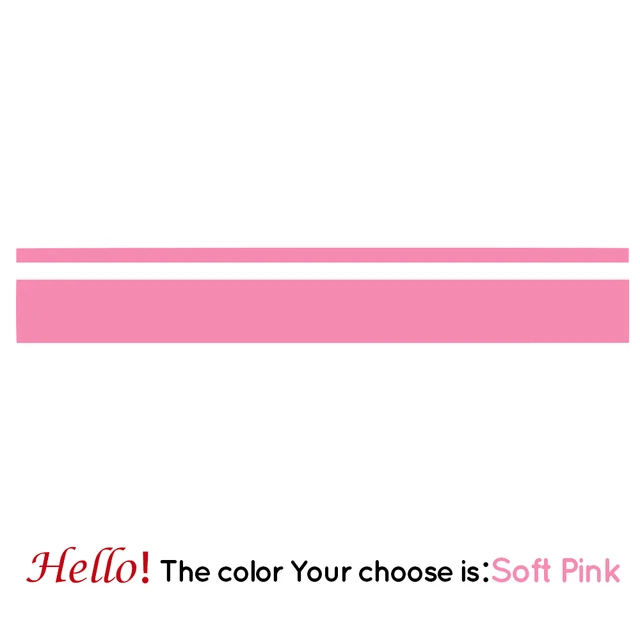 Autocollants à rayures en vinyle pour camping-car,pièces, pour camping-car, Van, boîte à cheval, caravane, décoration Automobile Soft Pink