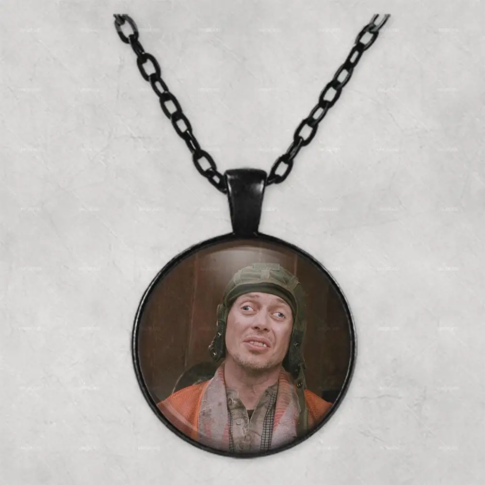 Steve Buscemi crazy eyes Personalised Photo Necklace Picture Jewelry necklaces pendants Circle Locket Memorial Gift | Украшения и