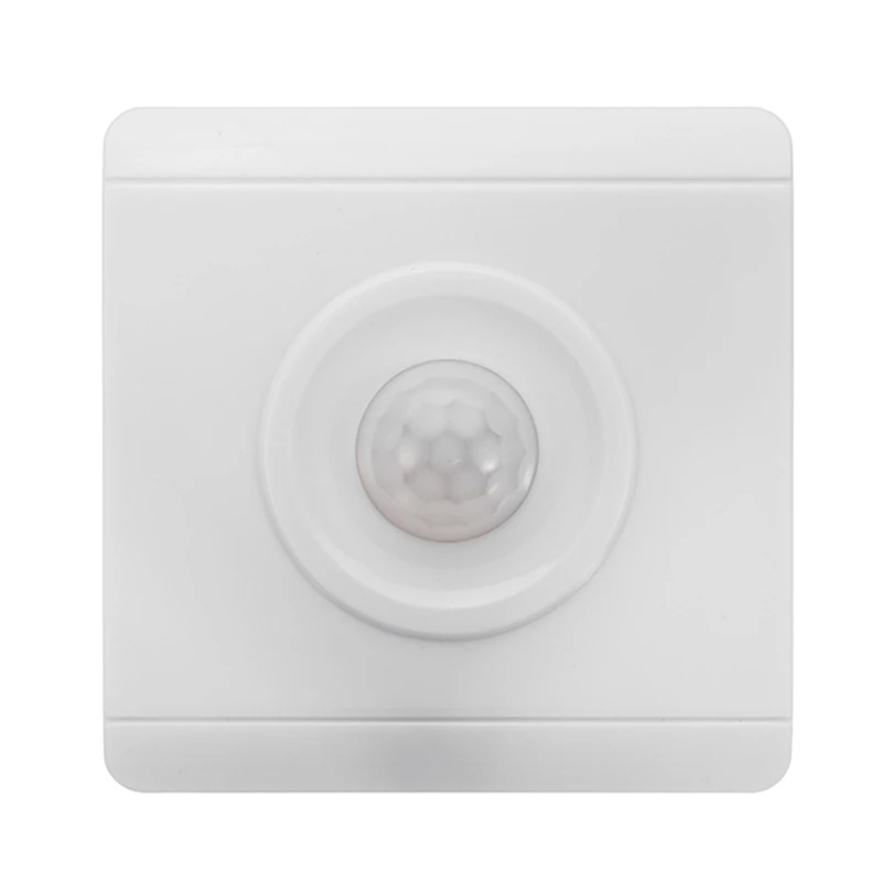 

60W PIR Body Motion Infrared Sensor Smart Switch Auto On Off Wall Mounted for LED Lamp Bulbs Lighting AC180-250V Recessed Delay