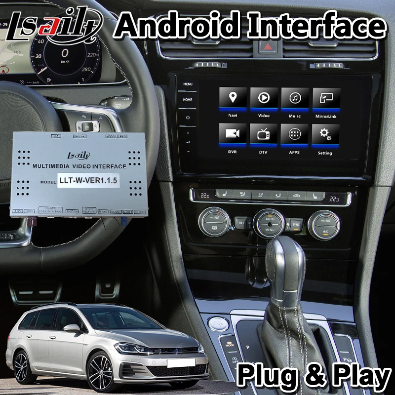 Мультимедийный видеоинтерфейс Lsailt для VW Tiguan / Arteon Passat Polo MOB MIB MIB2 система на Android 2017