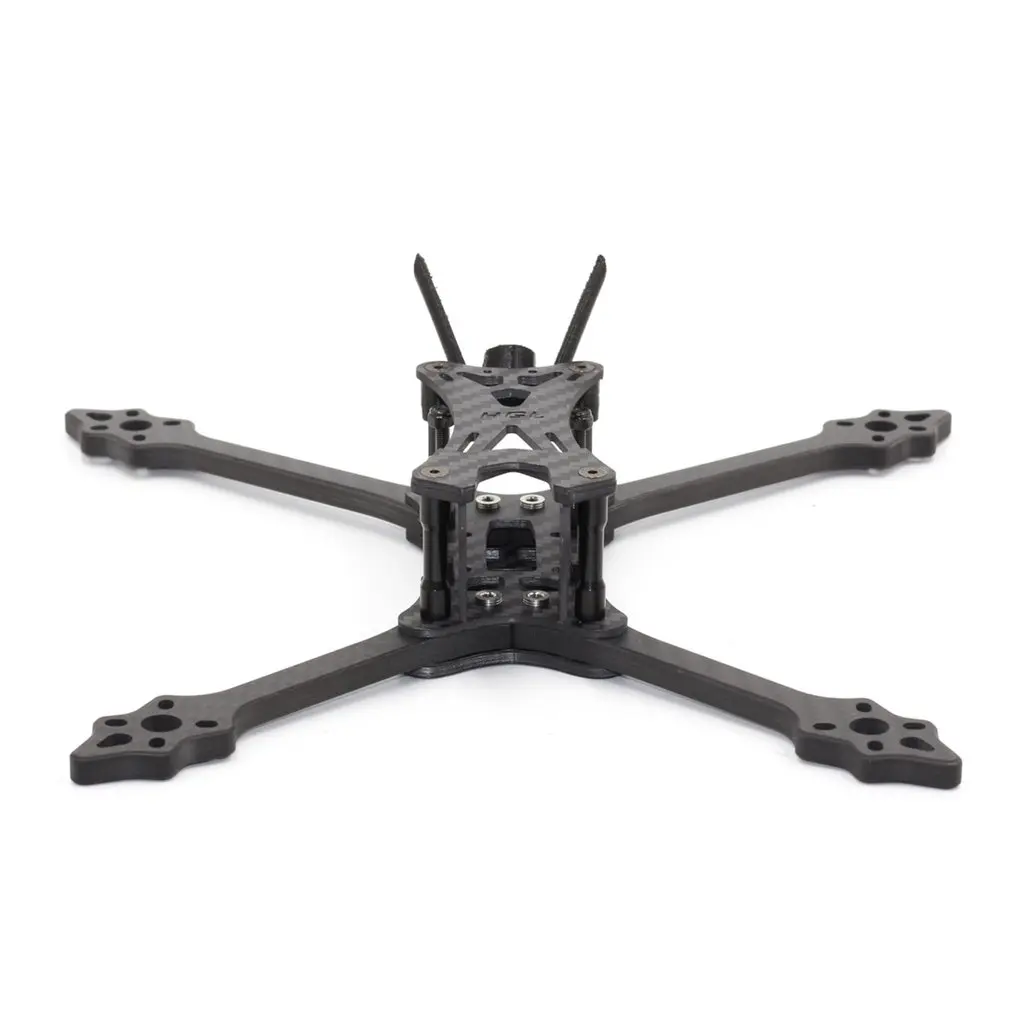 

HGLRC Wind 5 Hybrid FPV Racing Drone Frame Kit 6mm Carbon Fiber Arms 233mm Quadcopter Frame Arm + Battery Strap for Quadcopter