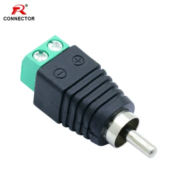 

50pcs 2poles RCA AV Balun Terminal Connector, RCA Male plug AV Terminal