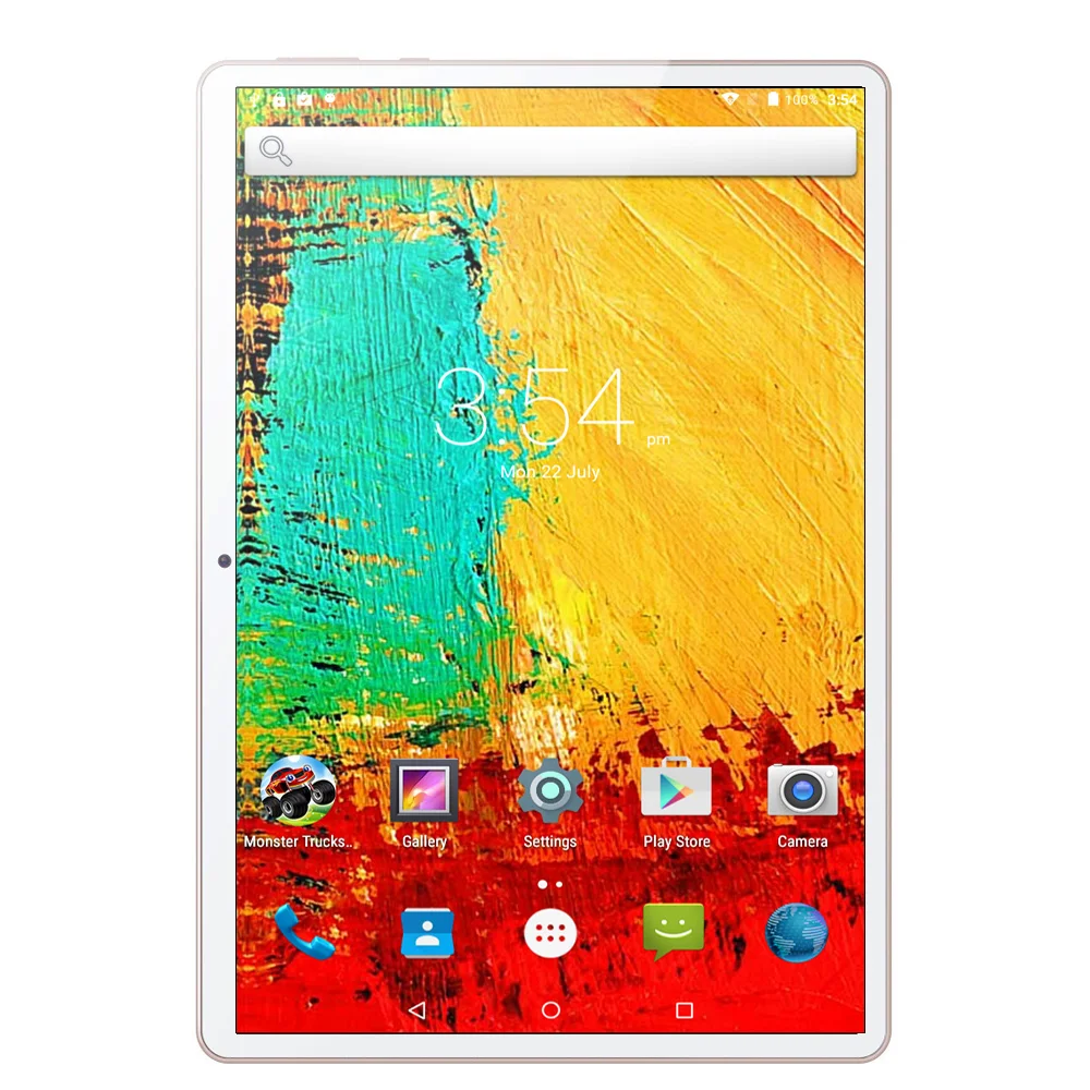 10,1 дюймов планшетный ПК Android 7,0 Google Play 3g телефонный звонок 4 Гб 64 Гб Восьмиядерный Две сим-карты gps FM BT OTG планшетный ПК с доставкой в Москву