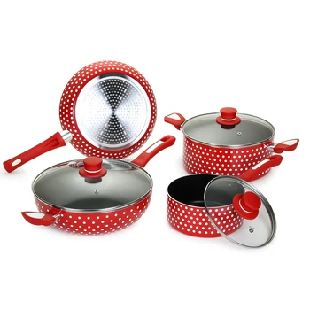 

European Style Aluminum Alloy Non Stick Pot Set 4-Piece Set Of Household Kitchen Utensils Composite Multilayer Bottom