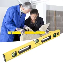Топ 600 мм линейка спиртовой уровень желтый Высокоточный магнитный Алюминиевый сплав пузырьковая линейка спиртовой уровень