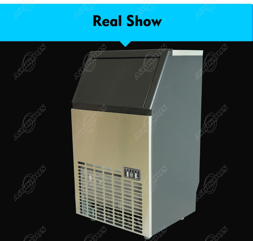 HZB80 Электрический автоматический коммерческий льдогенератор 220 В 110 в 80 кг/24 ч льдогенератор