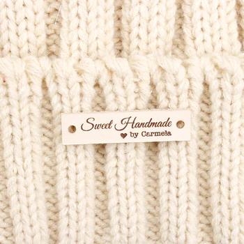 

Leather tags, personalized leather labels, custom clothing labels, knitting tags, crochet labels (PB3121)