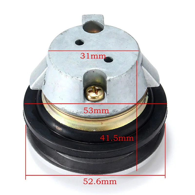 

For Scooter GY6 4-Stroke 139QMB TAOTAO Silver Replacement Tank Cap Lock For ROKETA Motorcycle Useful Parts Accessories