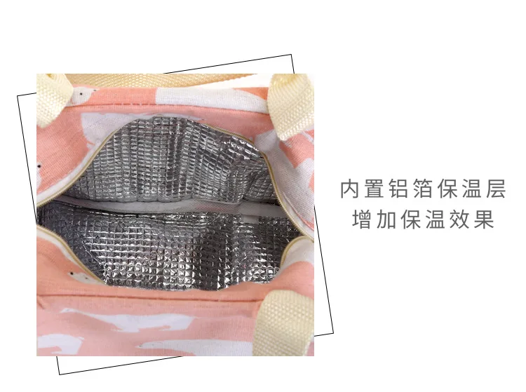 Новые стильные милые Креативные в мультяшном стиле герметизирующий холодный герметичная коробка для завтрака сумка Портативная молния Толстая Bento коробка сумка-холодильник