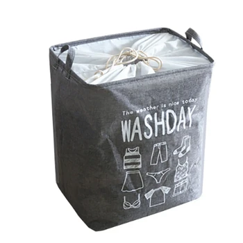 

Dirty Clothes Laundry Basket Folding Laundry Hamper with Handles Square Storage Bin Bucket for Home Bathroom Toy