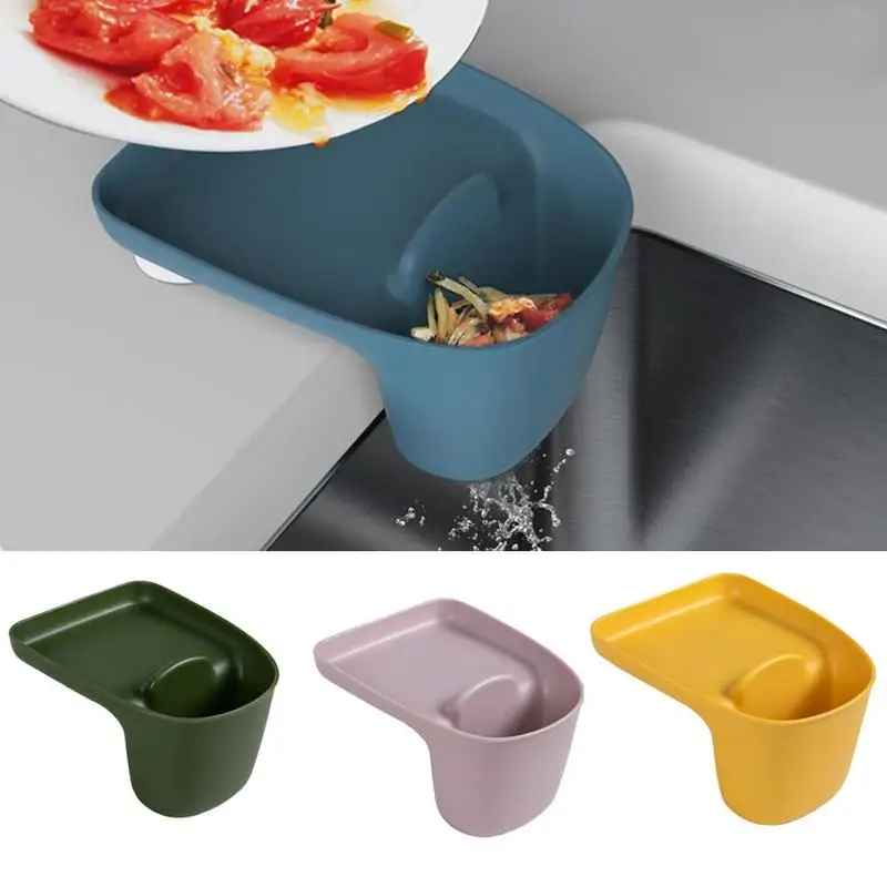 

Suction Cup Storage Box Kitchen Sink Storage Basket Suction Cup Racks Debris Storage Baskets 4 Color Optional