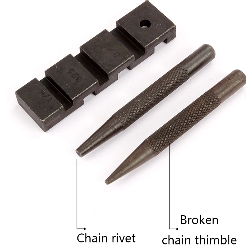 Chainsaw replace parts 6pcs Pocket chainsaw chain punch breaker chainsaw chain repairing aluminum material tools