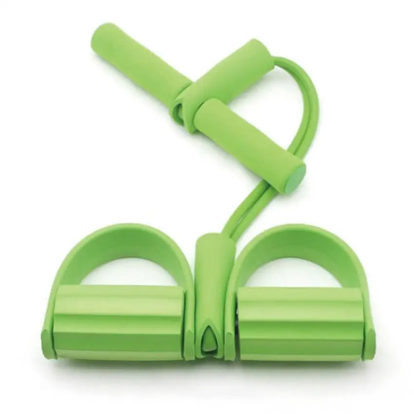 2 Tubes Green 4 трубы/2 трубы педаль тренажер фитнес сильное сопротивление тренировочное оборудование лента эластичный тренажер - Цвет: 2 Tubes Green