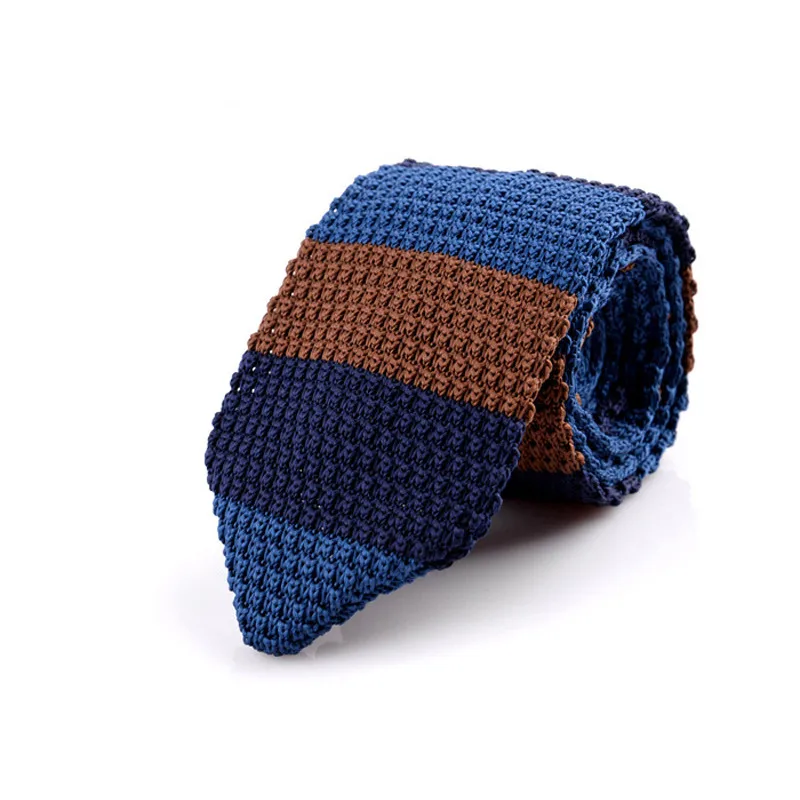 A-2 New Style Fashion Men's Solid Colourful Tie Knitted Woven Ties Necktie Normal Slim Classic Men's Suits Narrow Neckties - Цвет: A-2