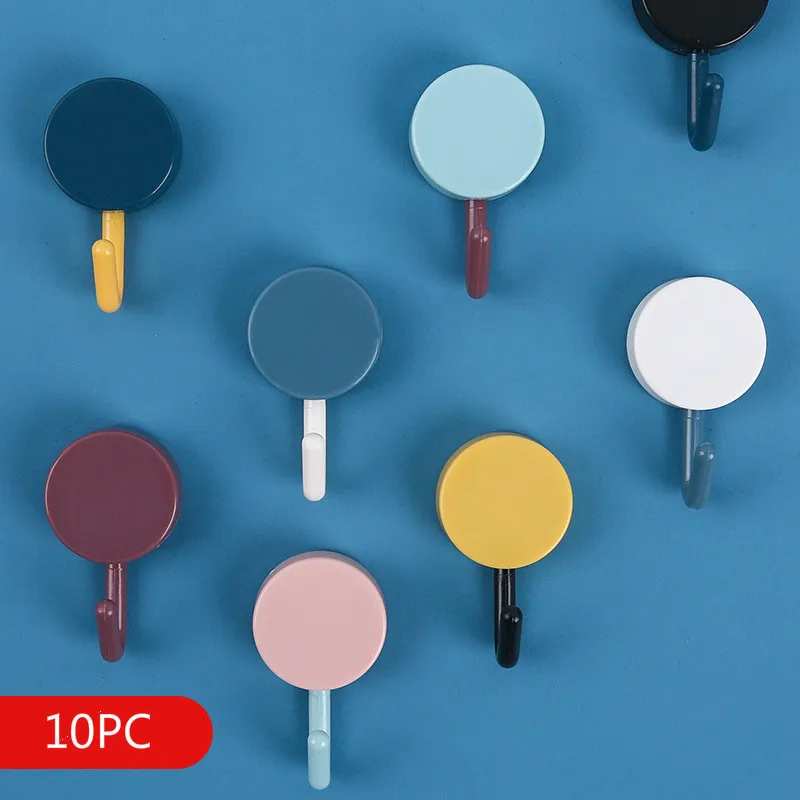 10 шт. небольшой крюк клей ключ настенный крючок вешалка крючки для висящий