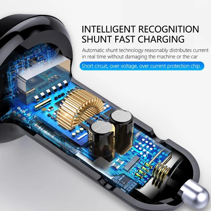 Swalle быстрое автомобильное зарядное устройство Quick Charge 3,0 зарядное устройство для мобильного телефона 3 порта USB быстрое автомобильное зарядное устройство для iPhone samsung планшета автомобильное зарядное устройство