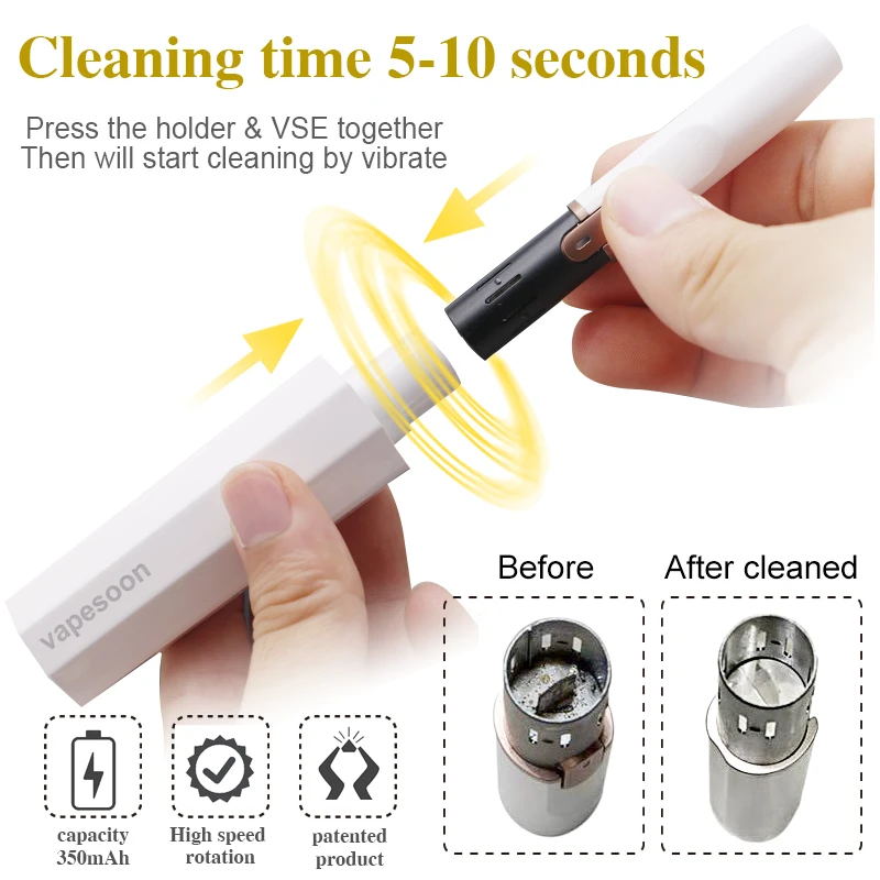 

Vapesoon Vse Cleaning Tool for Iqos Ecig Repair Accessory Electric Automatic Cleaner Cleaning Stick Brush For Iqos vape kit