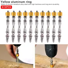 10 шт./5 шт. Магнитный Бит Набор 65 мм Phillips Электронная отвертка биты с двойной головкой для винтов с гипсокартоном