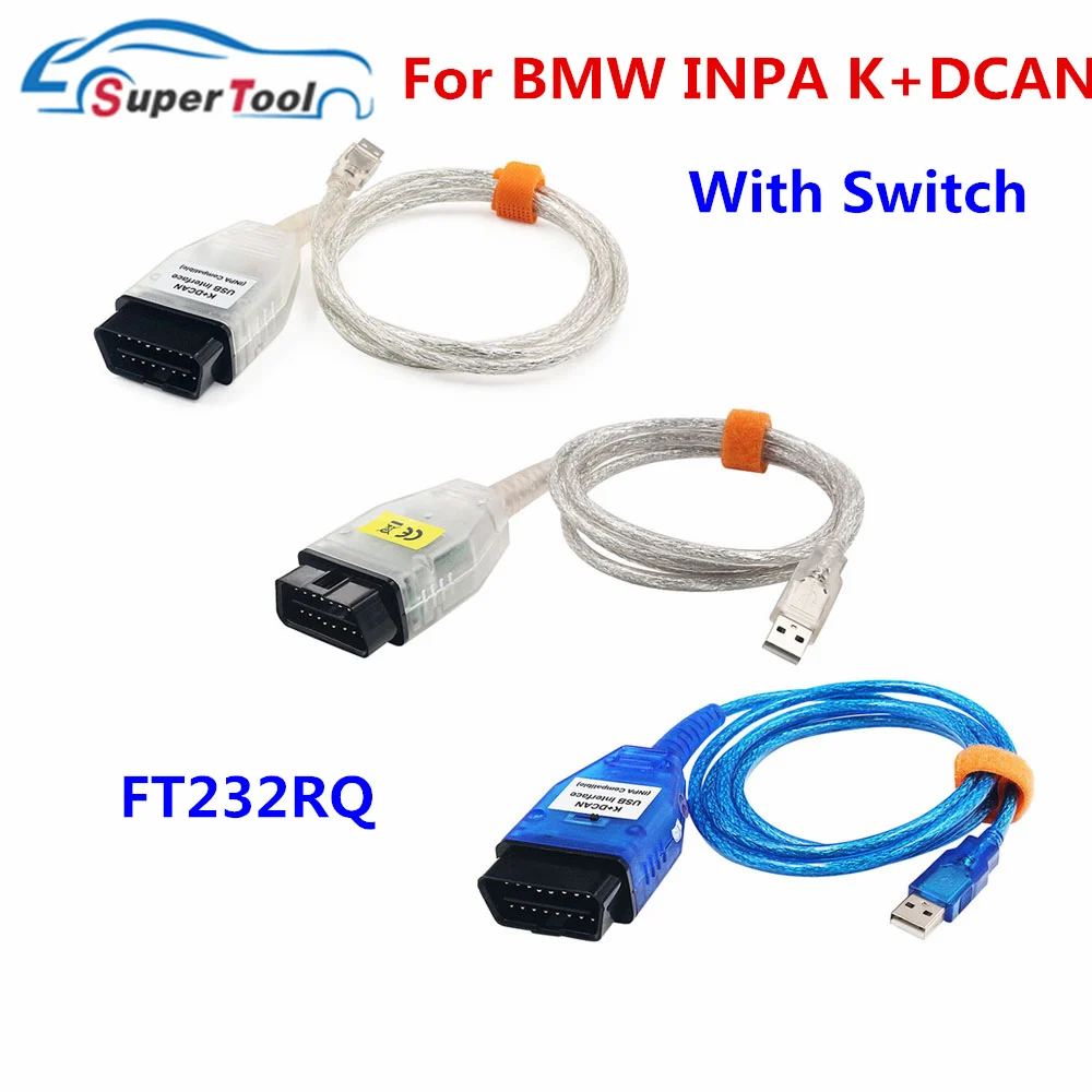 Диагностические кабели разъемы для BMW INPA K + CAN с FT232RL DCAN Switch USB диагностики D CAN| |