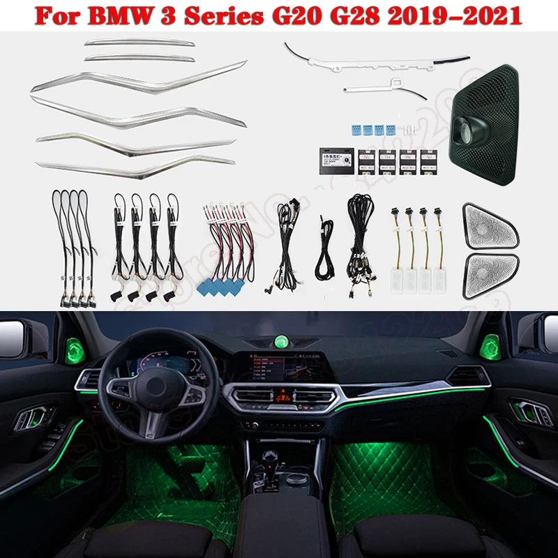Car Ambient Light For Bmw 3 Series G20 G28 20192021 Decorative Interior Atmosphere Light Door