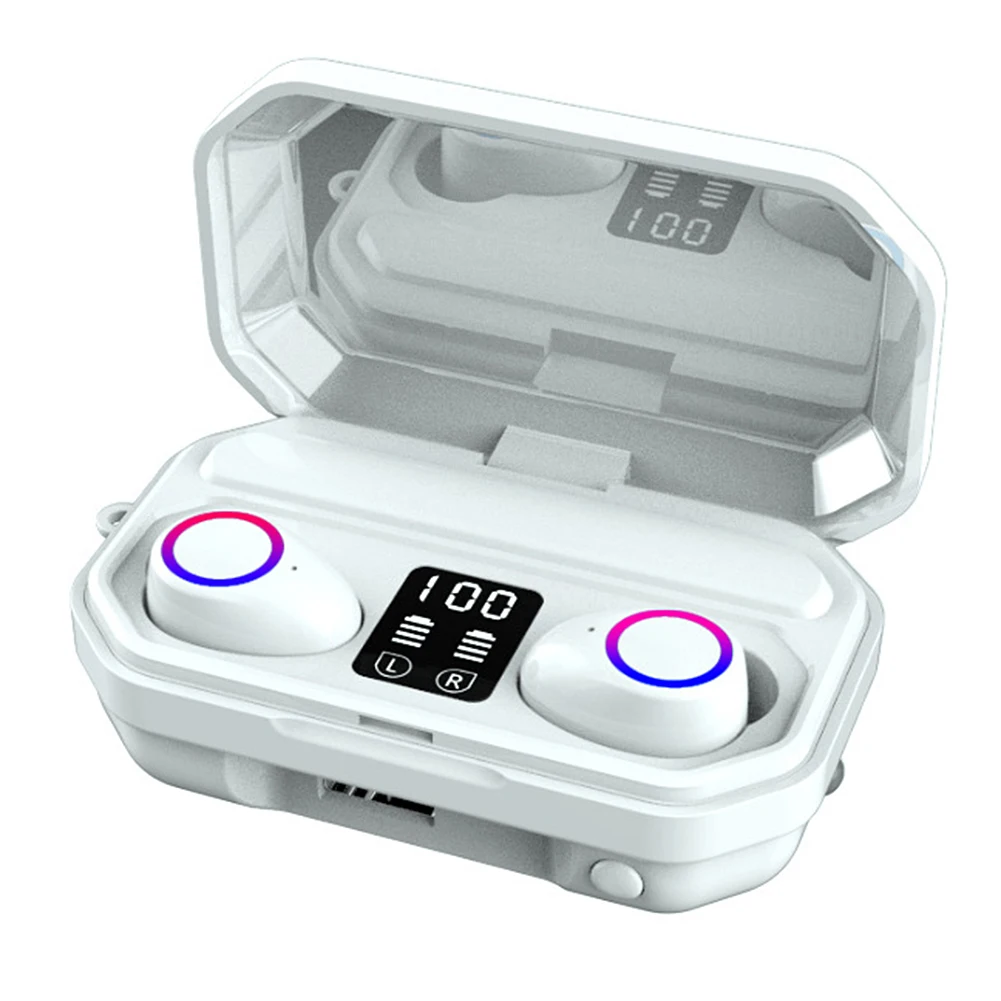 Bluetooth 5 0 Wireless TWS Earphones Touch Control In ear Headset Hifi Noise Cancelling Earpiece Sports Earphones Earbuds