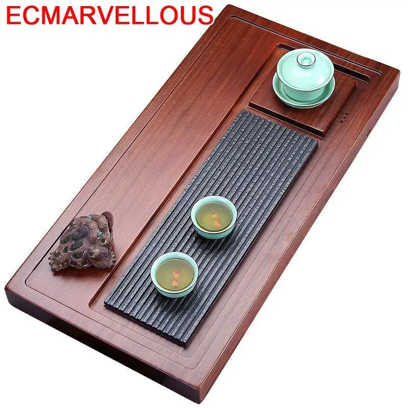 Puer Keukenhulpjes Ceremony Set De Te Chino China High Board Vassoio Da Portata Serving Holder Chinese Kung Fu Tea Tray | Дом и сад