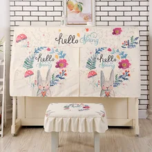 Современный Печатный чехол для пианино мультфильм пылезащитный чехол пианино Половина крышка Копилка «пианино»