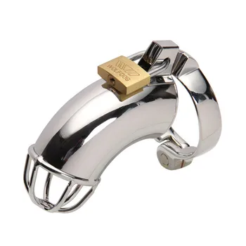 Big Metal Cock Cage Male Chastity Device BDSM Sex Toys for Men Penis Lock Erotic Bondage Husband Loyalty Drop Shipping 5