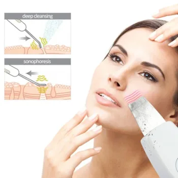 

Rakado Ultrasonic Face Deep Cleaning Skin Scrubber Ultrasound Vibration Massager Ultrasound Peeling Clean Tone Lift Scrubber