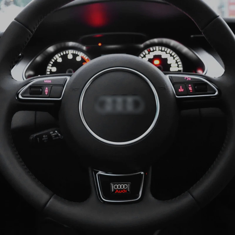 1 шт. стикер автомобиля рулевое колесо маленькая наклейка для Audi a3 a4 a5 a6 a7 a8 b5 b6 b7 b8