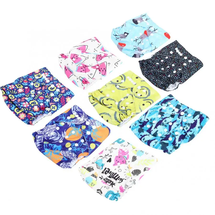 Feminine Hygiene Waterproof Washable Reusable Baby Cloth Diapers Adjustable Pocket Nappies with Insert Personal Health Care