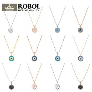 

High Quality WSA XL010 1:1 Original SWA DIY Jewelry Simple Modern Play Trend Classic Devil's Eye Necklace.