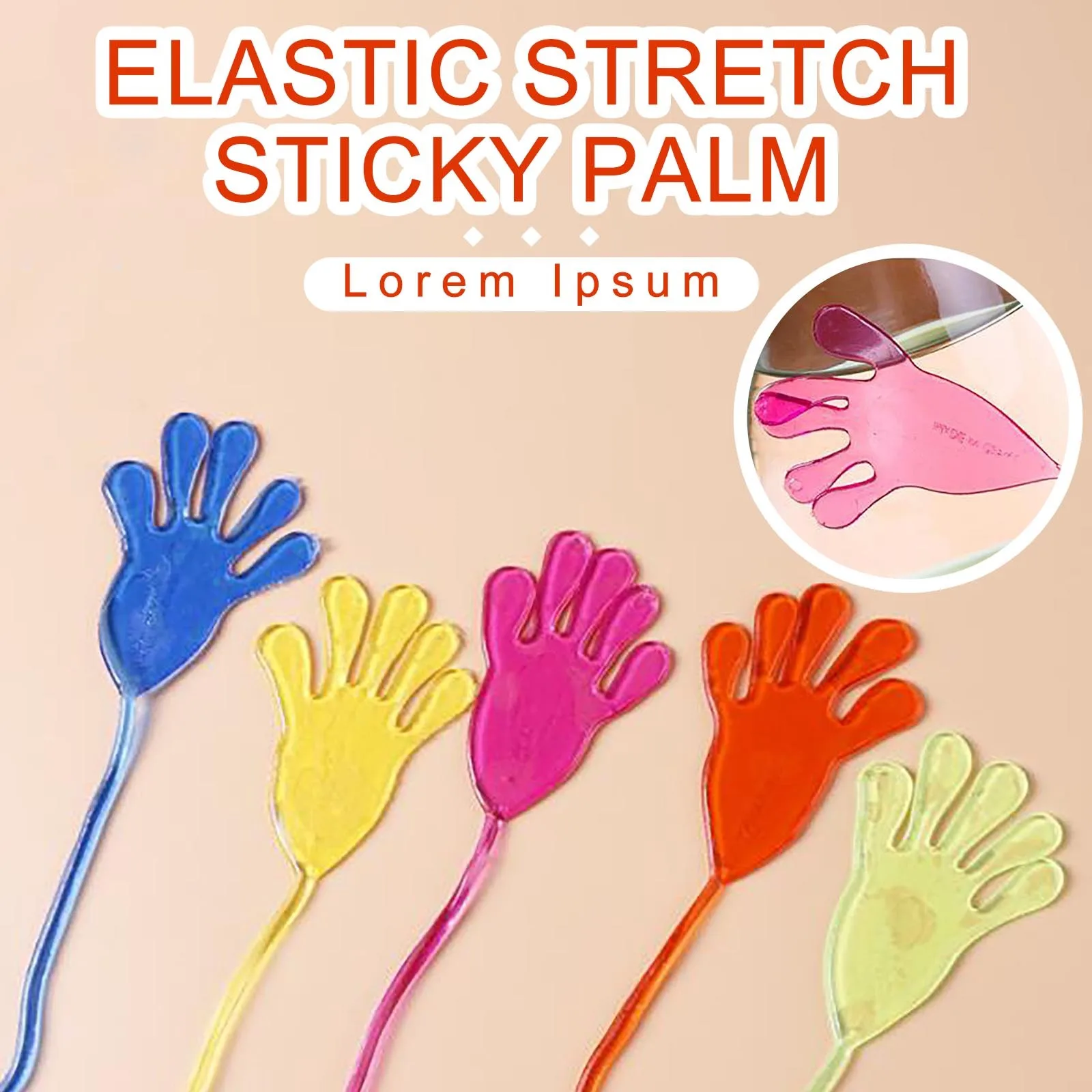 12pc Party Favors Supplies Sticky Hands Slap Toy Pinata Fillers Children Birthday Small Gift Wedding Festivals For Guests | Игрушки и