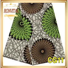 Восковая ткань RONVITAL CHYGAN, Африканский принт, материал, женское платье, сделай сам, восковая ткань в нигерийском стиле, хлопок, 6 ярдов/