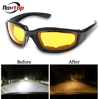

UV400 Anti-Glare Night Vision Driver Goggles Night Driving Enhanced Light Glasses Fashion Sunglasses Goggles Car Accessries