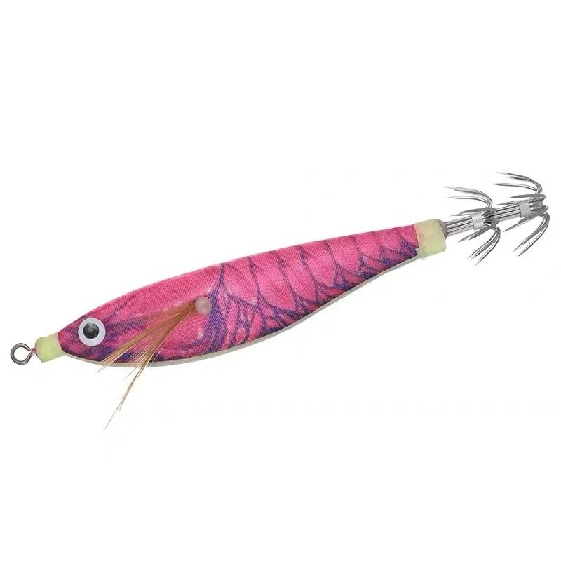 8Pcs Lifelike Luminous Fishing Lure Artificial Squid Hook Jig For Wood Shrimp Lure Hard Bait Octopus 9.5CM 10G
