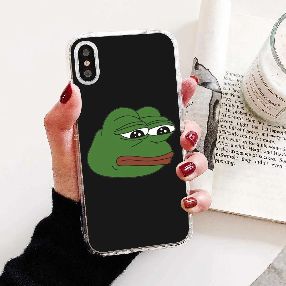 Силиконовый чехол для телефона iPhone 11 Pro 4 4S 5 5S SE 5C 6 6S 7 8X10 XR XS Plus Max iPod Touch Frog meme pepe |