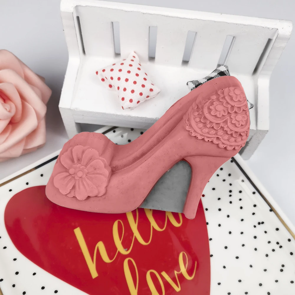 PRZY Molde de silicona para zapatos mujer, moldes tacón alto con hecho mano, Fondant, jabón, arcilla, vela de resina|Moldes para pasteles| - AliExpress