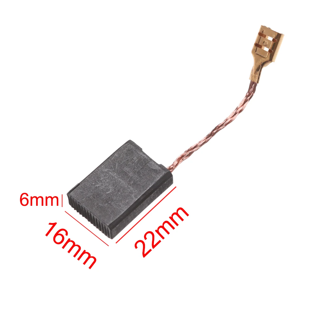 10Pcs Carbon Brushes Graphite Copper Motor Set Tight Copper Wire for Electric Hammer/Drill Angle Grindern Rotary Tool carbon brush