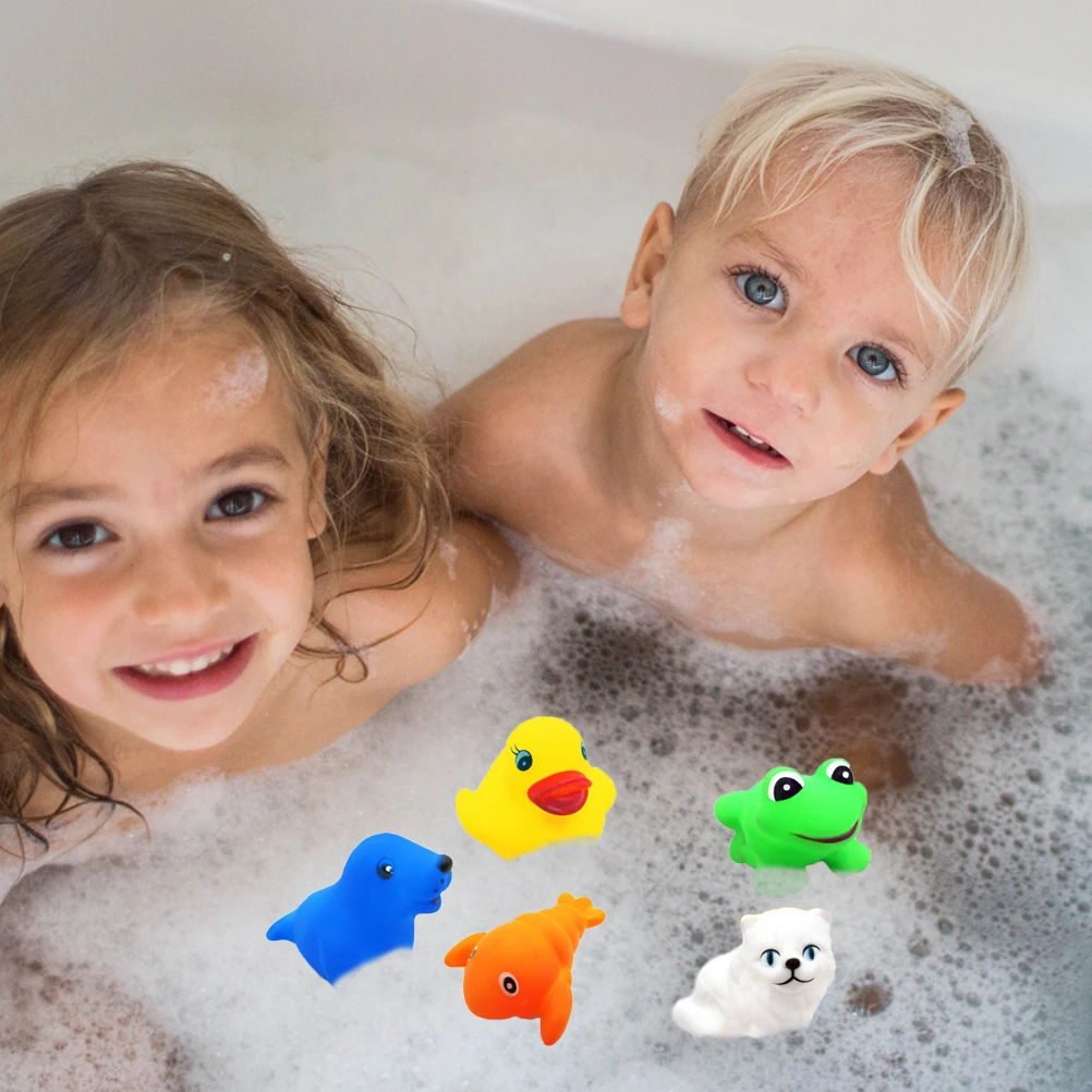 12 шт./компл. животных Игрушки для ванной комнаты с BiBi детей водные игрушки набор