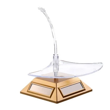 

Solar Rotating Display Table Gold, 7 Colored Lights, Can Be Used for Glasses/Jewelry, Display/Shooting