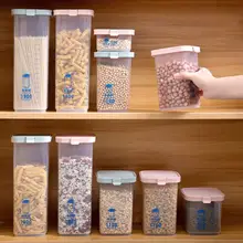 1900 мл кухонный пластиковый для хранения еды контейнеры с пряжкой холодильник яйцо корзина для хлеба лапша цельные зерна сушеный ящик для хранения фруктов