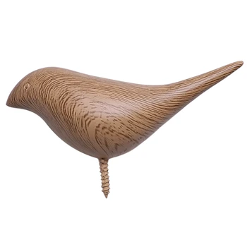 

3D Creative Wall Decoration Coat Hooks Single Hooks Bird Mural Bedroom Door Hooks Wall Hanger (wood)