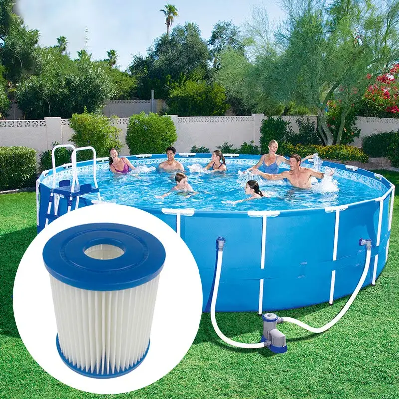 

Reusable Practical Inflatable Swimming Pool Filter Element Efficient Filter Foam Sponge Cartridge Aquarium Accessories