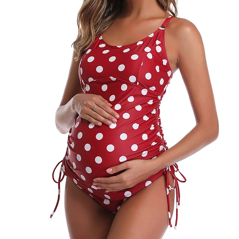 Bañador maternidad para mujeres embarazadas, tankini de dos piezas, talla grande, traje de baño para ropa de playa, Bikini, monokini|Conjunto de tankinis| - AliExpress
