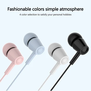 

S-01 3.5mm In-ear Wired Earphones Noise Reduction Portable Earphones With Mic Earbuds Earphones Auricular For Ios Android Phone